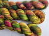 Autumn Acorn- Hand dyed yarn -  Fingering to bulky- brown green