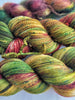 Autumn Acorn- Hand dyed yarn -  Fingering to bulky- brown green
