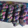 Oil Slick - Hand dyed variegated yarn - grey rainbow