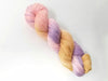 Sweetie Pie - Hand dyed yarn - Merino Fingering pastel pink purple caramel