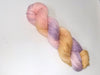 Sweetie Pie - Hand dyed yarn - Merino Fingering pastel pink purple caramel