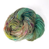 Smudge Stick-  Hand dyed yarn Merino Fingering Weight sage moss emerald green