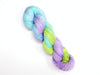Fairy Dust - Hand dyed yarn - SW Merino Fingering pastel purple blue green