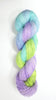 Fairy Dust - Hand dyed yarn - SW Merino Fingering pastel purple blue green
