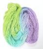 Fairy Dust - Hand dyed yarn - SW Merino Fingering pastel purple blue green