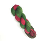 Holly Wreath - Hand dyed variegated yarn - Merino Fingering to worsted