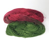 Holly Wreath - Hand dyed variegated yarn - Merino Fingering to worsted