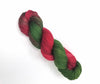 Holly Wreath - Hand dyed variegated yarn - Merino Fingering to worsted