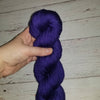 Imperial Iris-  tonal solid - Hand dyed yarn Fingering blue violet