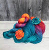 Fire Blooms - Hand dyed variegated yarn - Merino Fingering to worsted