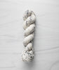 Pepper - Hand dyed yarn -Merino Fingering white with black speckles