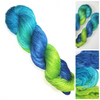 Summer Park - Hand dyed yarn - indigo blue green