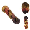 Brownstone-  Hand dyed yarn -  Fingering to bulky- brown red