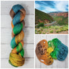 Savannah - Hand dyed Yarn - brown orange green