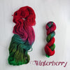 Winterberry - Hand dyed variegated yarn -SW Merino choose your base fingering sock dk lace bulky aran