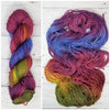 Vintage Cabernet- Hand dyed yarn Merino Fingering red cabernet green blue