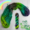Luck of the Irish - Hand dyed yarn - SW Merino Fingering Weight green