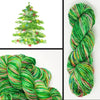 Christmas Tree- Hand dyed yarn -SW Merino Fingering Weight  400+ yards