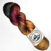 Forest Creek- Hand dyed yarn - SW Merino Fingering 400+ yards green burgundy