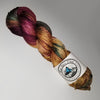 Forest Creek- Hand dyed yarn - SW Merino Fingering 400+ yards green burgundy