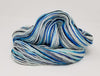 Steller's Jay- Hand dyed yarn -Merino Fingering White grey black blue