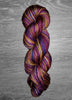 Vintage Cabernet- Hand dyed yarn Merino Fingering red cabernet green blue