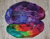Wanderlust - Hand dyed yarn Merino Fingering purple red rainbow