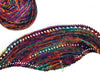 Wanderlust - Hand dyed yarn Merino Fingering purple red rainbow