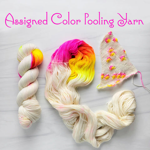 Assigned Color Pooling Yarn