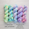 Ready to ship fade set of 5 - cool pastel rainbow set on Votive DK SW Merino wool
