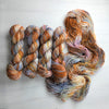 So Long, London - Hand dyed yarn - Taylor Swift inspired - caramel brown pink yellow blue grey