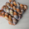 So Long, London - Hand dyed yarn - Taylor Swift inspired - caramel brown pink yellow blue grey