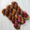 The Black Dog - Hand dyed yarn, brown orange green red -  Taylor Swift inspired yarn