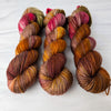 The Black Dog - Hand dyed yarn, brown orange green red -  Taylor Swift inspired yarn