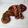 The Black Dog - Hand dyed yarn, brown orange green red -  Taylor Swift inspired yarn