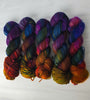 Calanmai - Hand dyed yarn violet berry pink blue green orange - inspired by Sarah J Maas ACOTAR book series