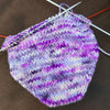 The Court of Dreams - Hand dyed yarn, Fingering dk worsted Aran bulky Weight, speckled inspired by ACOTAR by Sarah J Maas - white with purple violet eggplant pink speckles