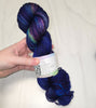 Midnights - Hand dyed yarn, blue sapphire maroon yellow grey-  Taylor Swift inspired yarn