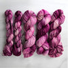 Handprints On My Soul - Hand dyed yarn, pink speckled-  Taylor Swift inspired yarn