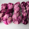 Handprints On My Soul - Hand dyed yarn, pink speckled-  Taylor Swift inspired yarn