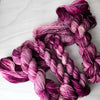 Handprints On My Soul - Hand dyed yarn, pink speckled-  Taylor Swift inspired yarn