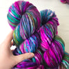 Ready to ship- extra bulky single ply SW Merino 150g 90 yards ultra soft pink magenta green brown blue purple