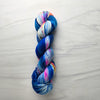 Peace will win and fear will lose - Hand dyed Variegated yarn - twenty one pilots inspired - Fingering to bulky- sapphire cobalt blue with rainbow splashes