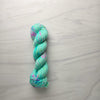 Tide Pools - Hand dyed Yarn - 100g Aqua blue rainbow spatter