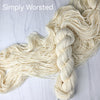 Undyed Yarn - Simply Worsted - 4-ply 100g skein, white extra soft superwash merino wool