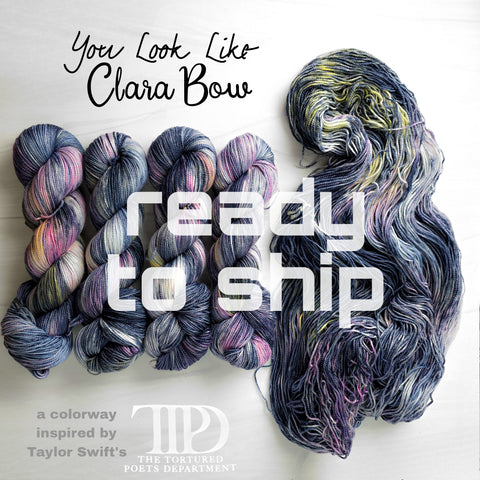 Ready to ship - You Look Like Clara Bow - Priced per skein - SW Merino nylon Taylor Swift inspired colorway