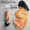 Fortnight yarn set of 3- Hand dyed yarn - Taylor Swift inspired - blue peach black white  assigned pooling