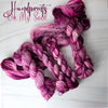 Handprints On My Soul - Hand dyed yarn, pink speckled-  Taylor Swift inspired yarn