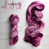 Handprints On My Soul - Hand dyed yarn, pink speckled-  Taylor Swift inspired yarn