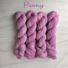 Peony -  tonal - Hand dyed yarn Fingering light purple lilac violet lavender pink